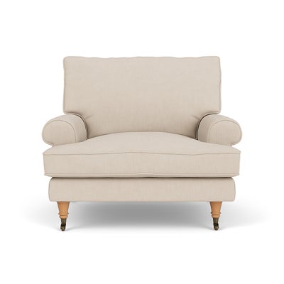 Armchair - Lily White - House Linen Mix