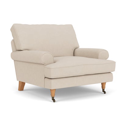 Armchair - Lily White - House Linen Mix