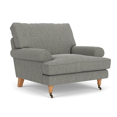 Armchair - Grey marl - Rustic weave