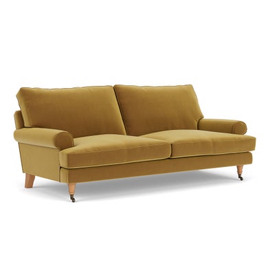 3 Seater - Mustard - Matt Velvet