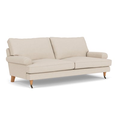 3 Seater - Lily White - House Linen Mix