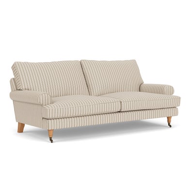 3 Seater Sofa - Sage - Kingham Stripe