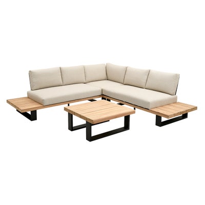 Corner Sofa Lounge Set - Teak