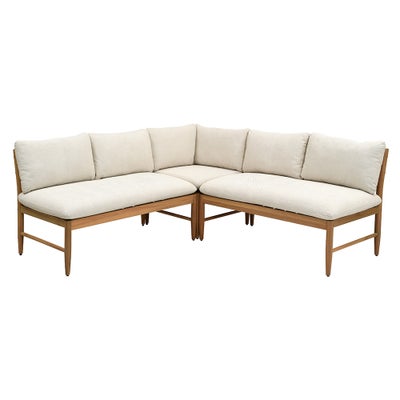 Wooden Corner Sofa Lounge Set