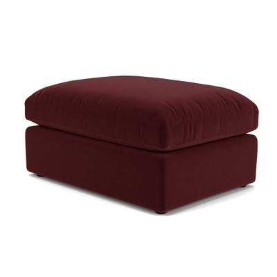 Foot Stool - Dark Rosehip - Matt Velvet