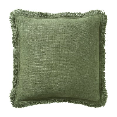 Kemble Fringed Cushion - Apple