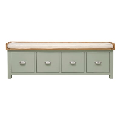 Four Drawer Shoe Bench