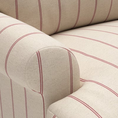 Armchair - Raspberry - Compton Stripe