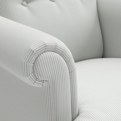 Armchair - Duck Egg - Broadway Stripe