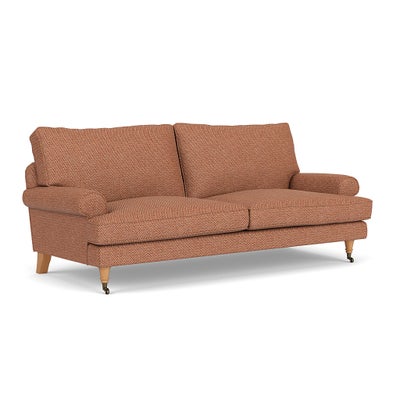 3 Seater - Brick - Herringbone Weave