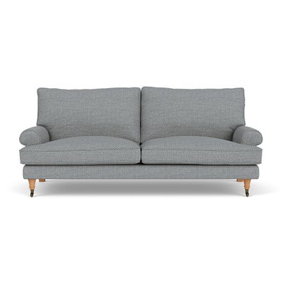 3 Seater - Navy - Herringbone Weave