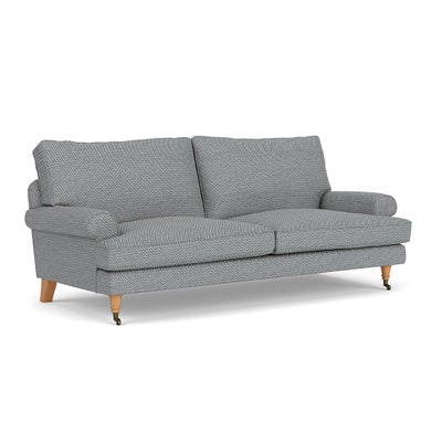 3 Seater - Navy - Herringbone Weave