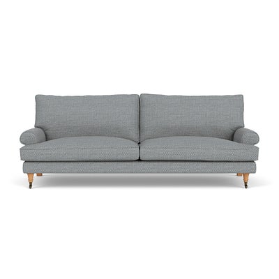 4 Seater - Navy - Herringbone Weave