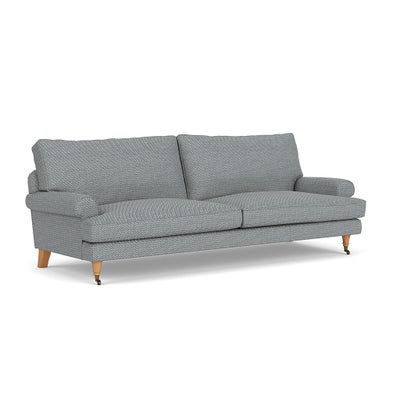 4 Seater - Navy - Herringbone Weave