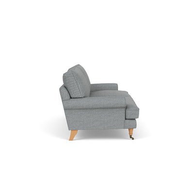 4 Seater - Navy - Herringbone Weave
