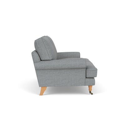 Large 2 Seater - Navy - Herringbone Weave