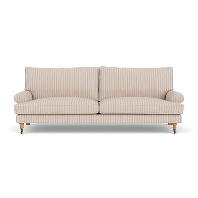 4 Seater - Flax - Kingham Stripe