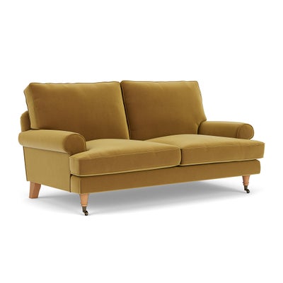 Large 2 Seater - Mustard - Matt Velvet