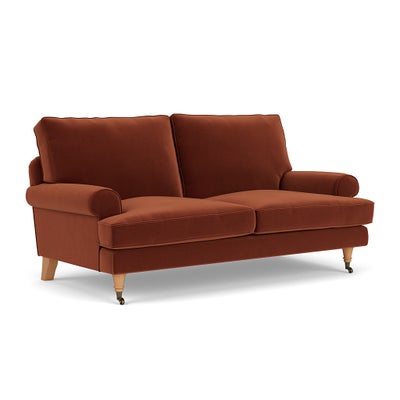Large 2 Seater - Brick - Matt Velvet