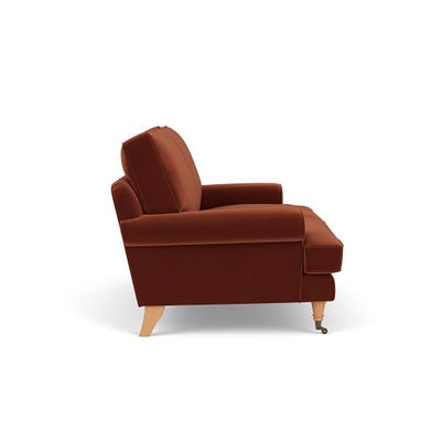 Large 2 Seater - Brick - Matt Velvet