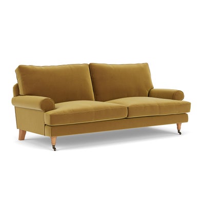3 Seater - Mustard - Matt Velvet