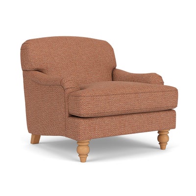 Armchair - Brick - Herringbone Weave