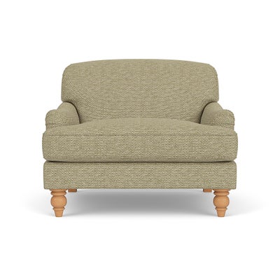 Love Seat - Apple - Herringbone Weave