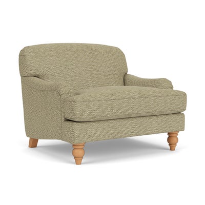 Love Seat - Apple - Herringbone Weave