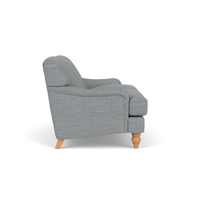 Large 2 Seater - Navy - Herringbone Weave