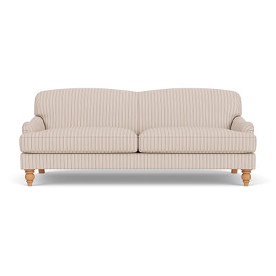 4 Seater Sofa - Flax - Kingham Stripe
