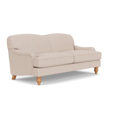 3 Seater Sofa - Flax - Kingham Stripe