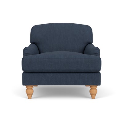Armchair - Indigo - Luxury Italian Linen