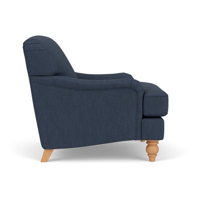 Armchair - Indigo - Luxury Italian Linen