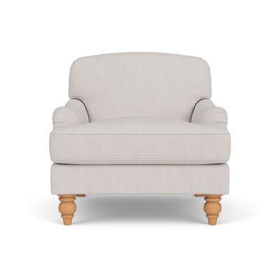 Armchair - Soft White - Luxury Italian Linen