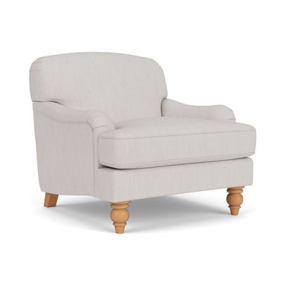 Armchair - Soft White - Luxury Italian Linen