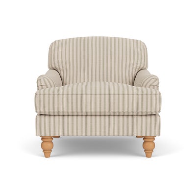 Armchair - Sage - Kingham Stripe
