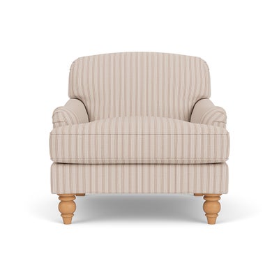 Armchair - Flax - Kingham Stripe