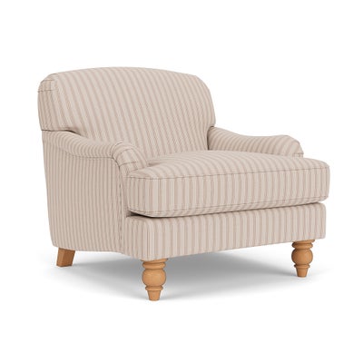 Armchair - Flax - Kingham Stripe