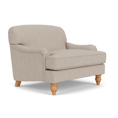 Love Seat - Natural - Luxury Italian Linen