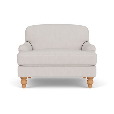 Love Seat - Soft White - Luxury Italian Linen