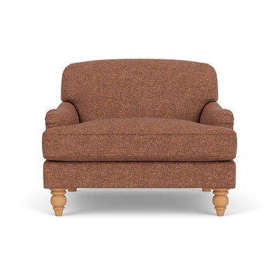Love Seat - Brick Marl - Aquaclean Oxford