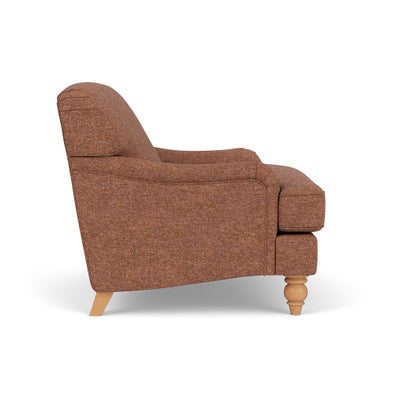 Love Seat - Brick Marl - Aquaclean Oxford