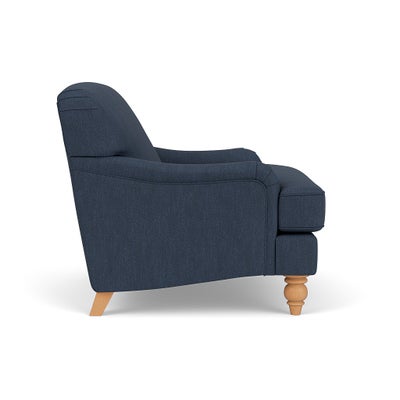 Love Seat - Indigo - Luxury Italian Linen