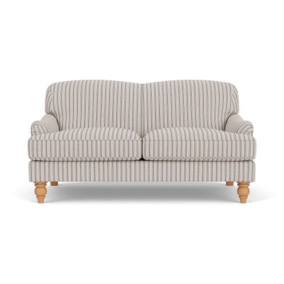 Large 2 Seater Sofa - Indigo - Kingham Stripe