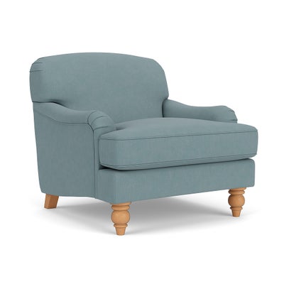 Armchair - Sky blue - House Linen Mix