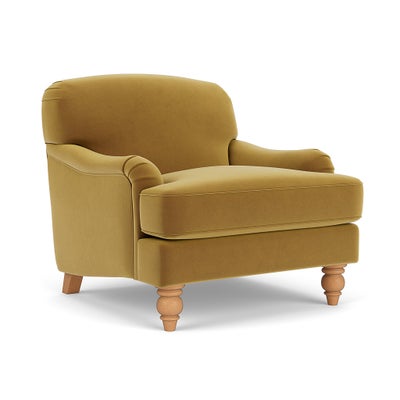 Armchair - Mustard - Matt Velvet