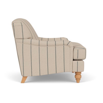 Armchair - Charcoal - Compton Stripe