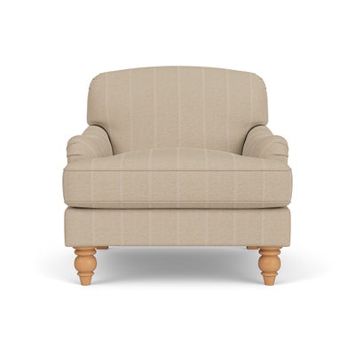 Armchair - Natural - Compton Stripe