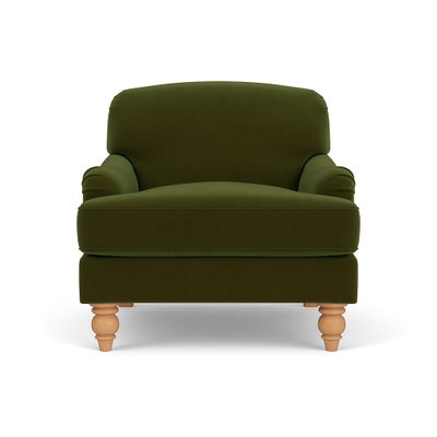 Armchair - Forest Green - Matt Velvet