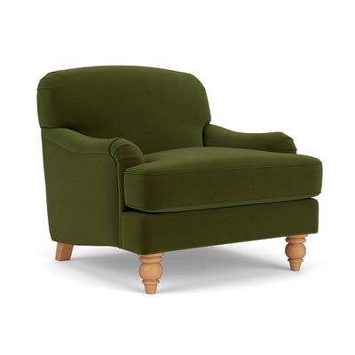 Armchair - Forest Green - Matt Velvet